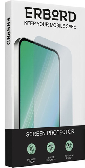 2x Κεραμικό υβριδικό γυαλί ERBORD για iPhone 12 Mini