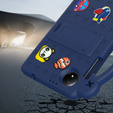 Παιδική θήκη για Xiaomi Redmi Pad SE 8.7", Cute Patterns, με βάση, σκούρο μπλε