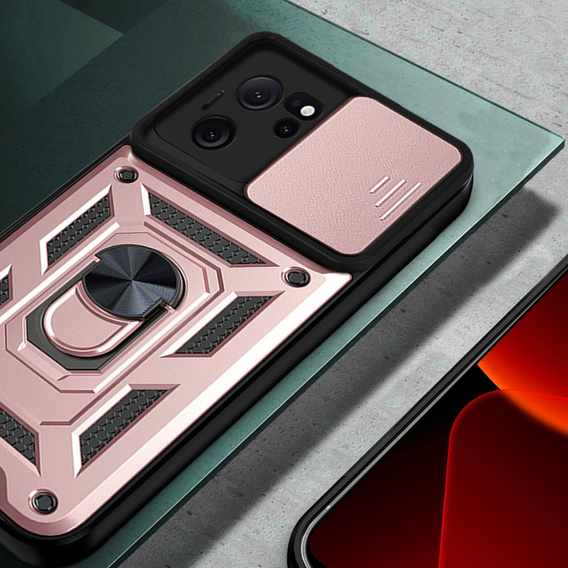 Θήκη για Xiaomi 13T / 13T Pro, CamShield Slide, ροζ rose gold