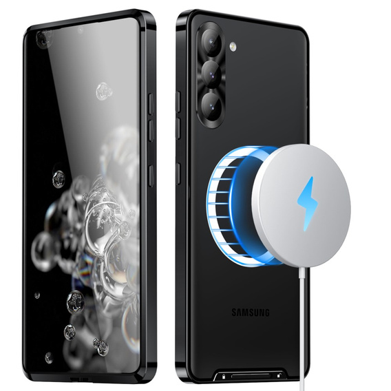 θήκη προστασίας κάμερας για το Samsung Galaxy S23 Plus, CamShield MagSafe, διαφανής / μαύρη