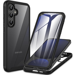 Θήκη για Samsung Galaxy S24 FE, Shockproof, με μεμβράνη, μαύρη