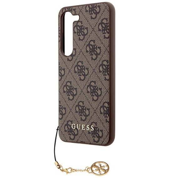 GUESS Θήκη για Samsung Galaxy A55, 4G Charms Collection Hardcase, καφέ