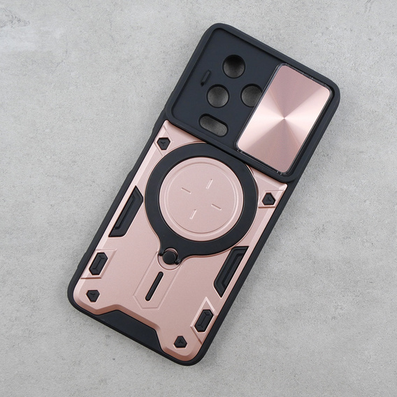 Θωρακισμένη θήκη για Infinix Note 12 Pro 4G / Note 12 2023, CamShield Slide, ροζ rose gold
