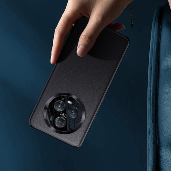 Δερμάτινη θήκη για Honor Magic 5 Pro, leather hybrid, μαύρη