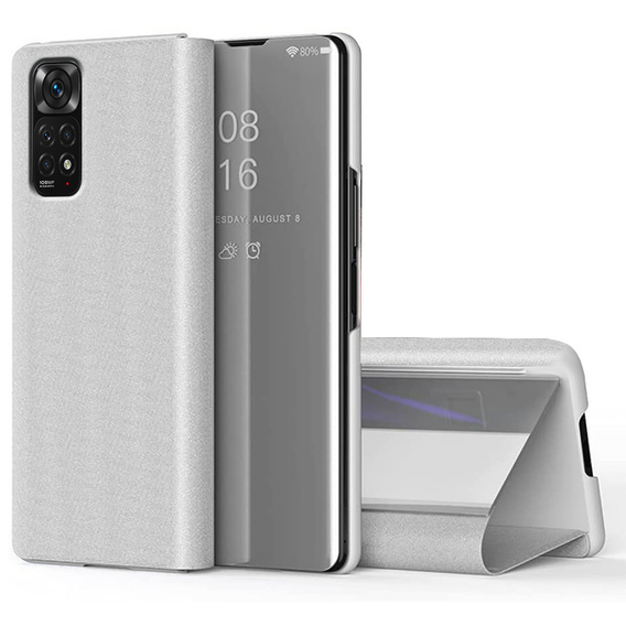 Θήκη για Xiaomi Redmi Note 11 / 11S, Clear View, ασημένια