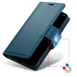 ERBORD Γυαλιστερό πορτοφόλι Litchi με πτερύγιο για Motorola Moto G86 5G / G86 Power 5G