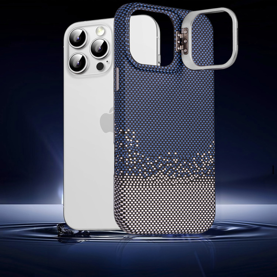 Θήκη για iPhone 15 Pro Max, Πλαίσιο Kickstand, για MagSafe, Sand Blue