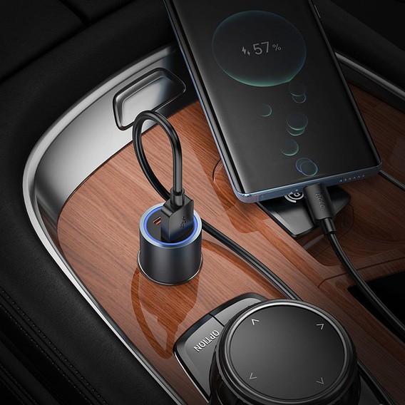 Φορτιστής αυτοκινήτου Hoco Z60 με δύο θύρες και γρήγορη φόρτιση 48 W