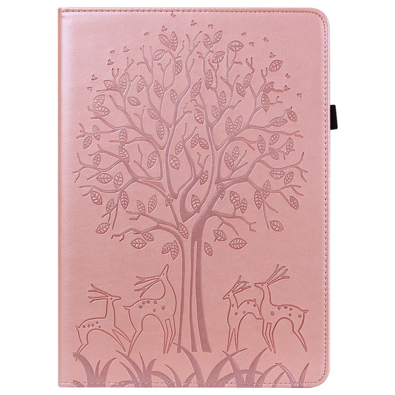 θήκη πτερύγιο για Huawei MatePad SE 10.4, tree, ροζ rose gold
