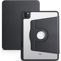 Θήκη για iPad Pro 11" 2022/2021/2020 (4/3/2 gen.), με υποδοχή γραφίδας, περιστρεφόμενη κατά 360°, μαύρη