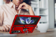 θωρακισμένη θήκη για Samsung Galaxy Z Fold 4 5G, Nox Case Ring, κόκκινη