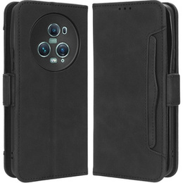 Θήκη με πτερύγιο για Honor Magic 5 Pro 5G, Card Slot, μαύρη