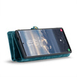 CASEME θήκη για Samsung Galaxy S25 Ultra, Retro Leather Wallet, με λουράκι, πράσινη