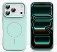 Θήκη σιλικόνης για iPhone 17 Pro, για MagSafe, αντικραδασμική, πράσινη