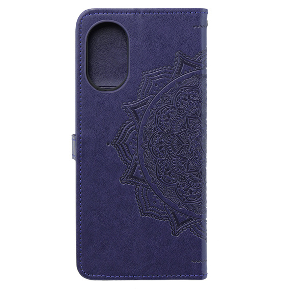 Θήκη με πτερύγιο για Oppo A58 4G, Mandala, μωβ