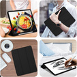 Θήκη για iPad Pro 12.9" 2022/2021/2020 (6/5/4 gen.), Smart Pencil, με υποδοχή γραφίδας, μαύρη