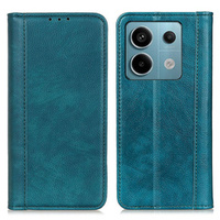 Θήκη για Xiaomi Redmi Note 13 Pro 5G, Wallet Litchi Leather, πράσινη