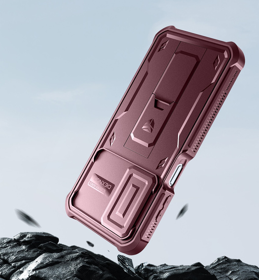 Θωρακισμένη θήκη για Samsung Galaxy A16, Dexnor Full Body (Two Frames), κόκκινη