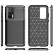 Θήκη για Huawei P40, Carbon Gel, μαύρη