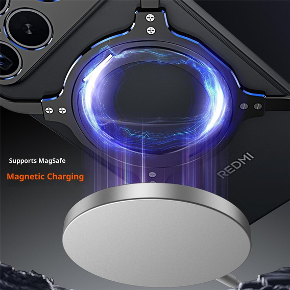 Μεταλλική θήκη με μαγνήτη και βάση για Xiaomi Poco F8 Ultra