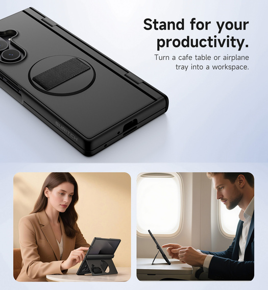 Θήκη Suritch με βάση 360° και ενσωματωμένη προστατευτική μεμβράνη οθόνης για Samsung Galaxy Z Fold7