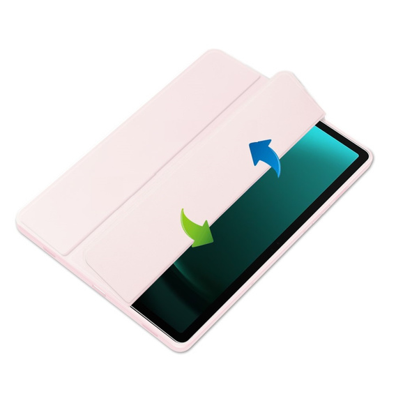 Θήκη για Samsung Galaxy Tab S9 FE+ Plus, Smartcase Hybrid, με χώρο για γραφίδα, ροζ