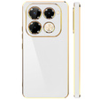 Θήκη για Infinix Note 40 Pro, Glamour CamShield, λευκή