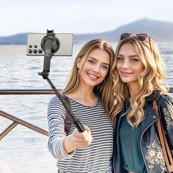 Selfie stick με ασύρματο τηλεχειριστήριο και μαγνητική βάση