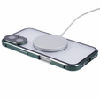 Μαγνητική θήκη MagSafe Dual Glass για iPhone 16, πράσινη