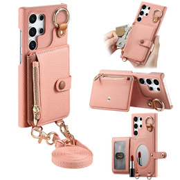Θήκη για Samsung Galaxy S25 Ultra, GKK Leather, μαύρη