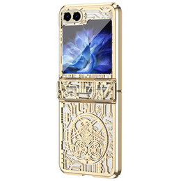 Θήκη για Samsung Galaxy Z Flip7 FE / Z Flip6, Mechanical Legend, χρυσή