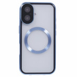 Μαγνητική θήκη MagSafe Dual Glass για iPhone 16, μπλε