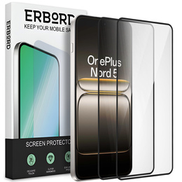 2x Μετριασμένο γυαλί ERBORD 3D για OnePlus Nord 5 πλήρης οθόνη