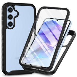 Θήκη για Samsung Galaxy A55 5G, Shockproof, με μεμβράνη, μαύρη