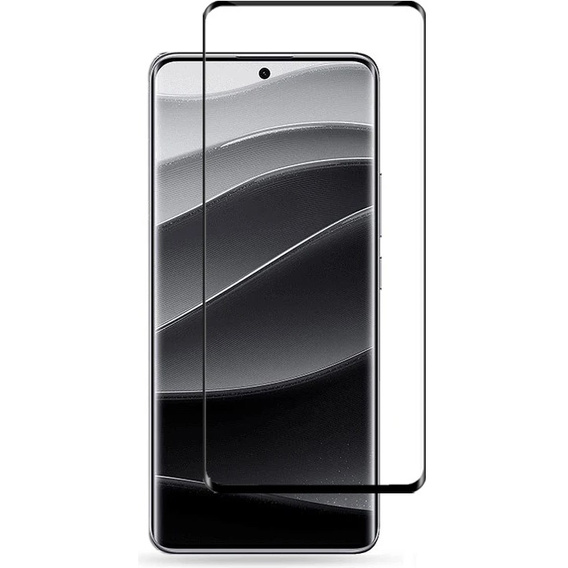 Μετριασμένο γυαλί 3D για Xiaomi Redmi Note 14 Pro+, μαύρο πλαίσιο