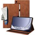 θήκη για Samsung Galaxy Tab A9+, Classic, με υποδοχή γραφίδας, καφέ