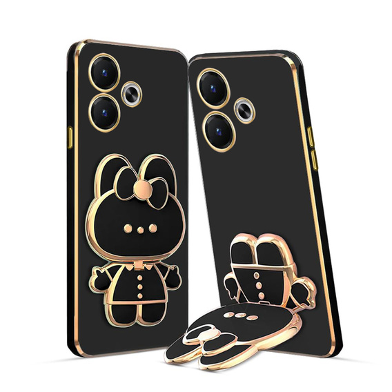 Θήκη για Xiaomi Redmi 13, Bunny, μαύρη