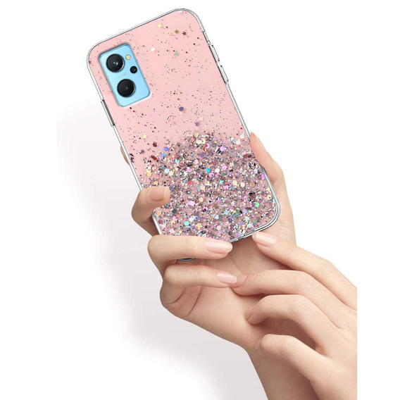 Θήκη για Realme 9i / Oppo A96, Glittery, ροζ