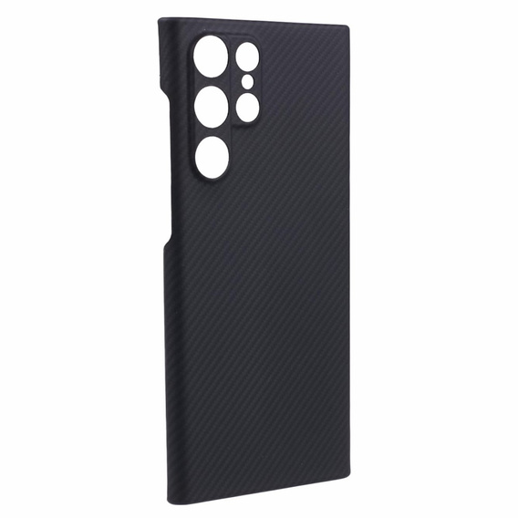 Θήκη για Samsung Galaxy S22 Ultra, Aramid Fiber Cover, μαύρη