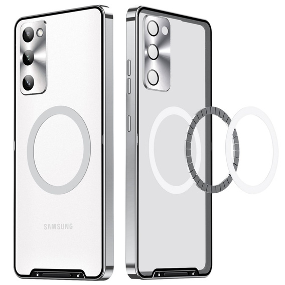 θήκη προστασίας κάμερας για το Samsung Galaxy S20 FE, CamShield MagSafe, διαφανές / ασημί