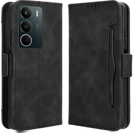 Θήκη με πτερύγιο για Realme C71, Card Slot, μαύρη