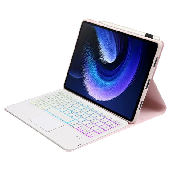 Θήκη + πληκτρολόγιο Xiaomi Pad 6 / 6 Pro, with touchpad, ροζ