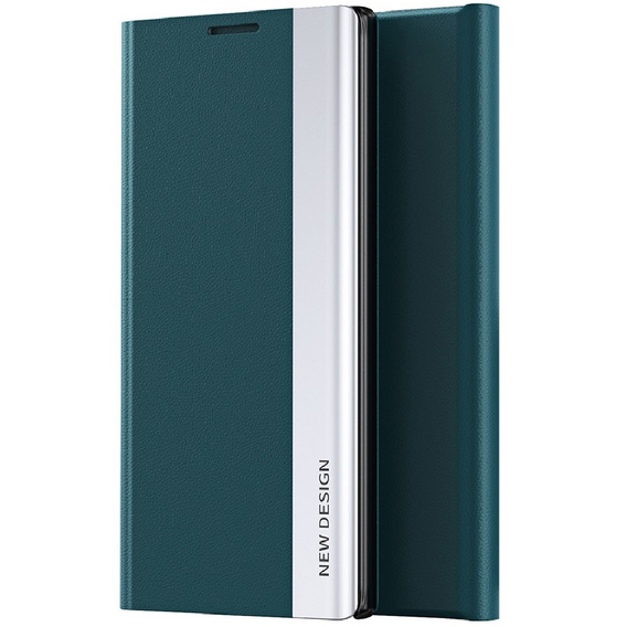 Θήκη με πτερύγιο για Samsung Galaxy S23 Ultra, Side Magnetic, πράσινη