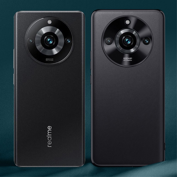 Δερμάτινη θήκη για Realme 11 Pro 5G / Pro+ 5G, leather hybrid, μαύρη