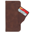 Θήκη με πτερύγιο για TCL 40 NxtPaper, Card Slot, καφέ
