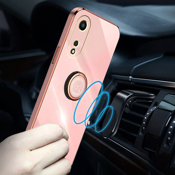 Θήκη για Oppo A78 5G, Electro Ring, ροζ rose gold