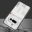 Θήκη για Nothing Phone 3A, Frame Case, ασημένια