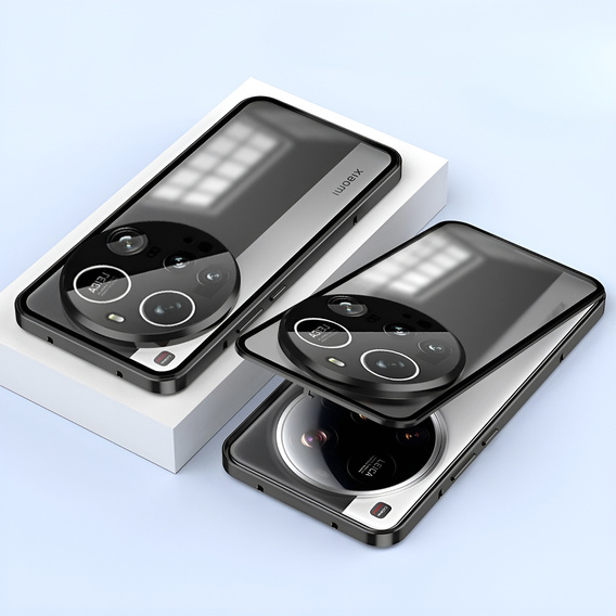 θήκη για το Xiaomi 15 Ultra, Magnetic Dual Glass, μαύρη