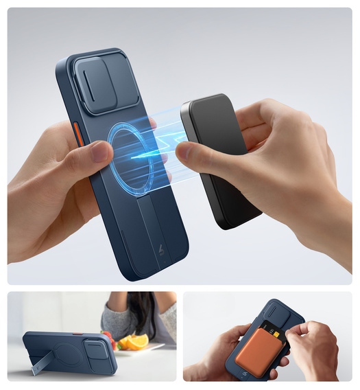 Θήκη για iPhone 12 Pro Max / 13 Pro Max, Suritch Shockproof, για MagSafe, μπλε