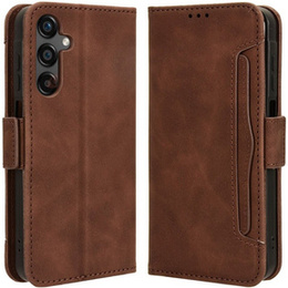 Θήκη με πτερύγιο για Samsung Galaxy A25 5G, Card Slot, καφέ